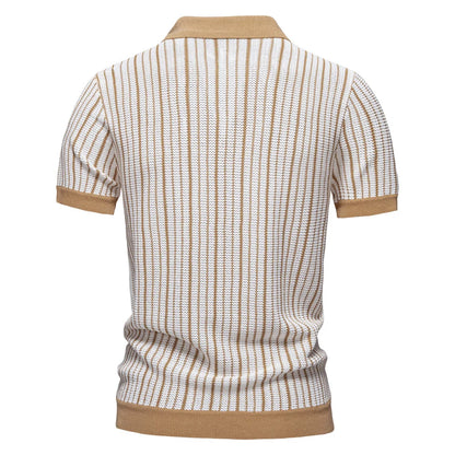 Men's Stripe Polo Shirt