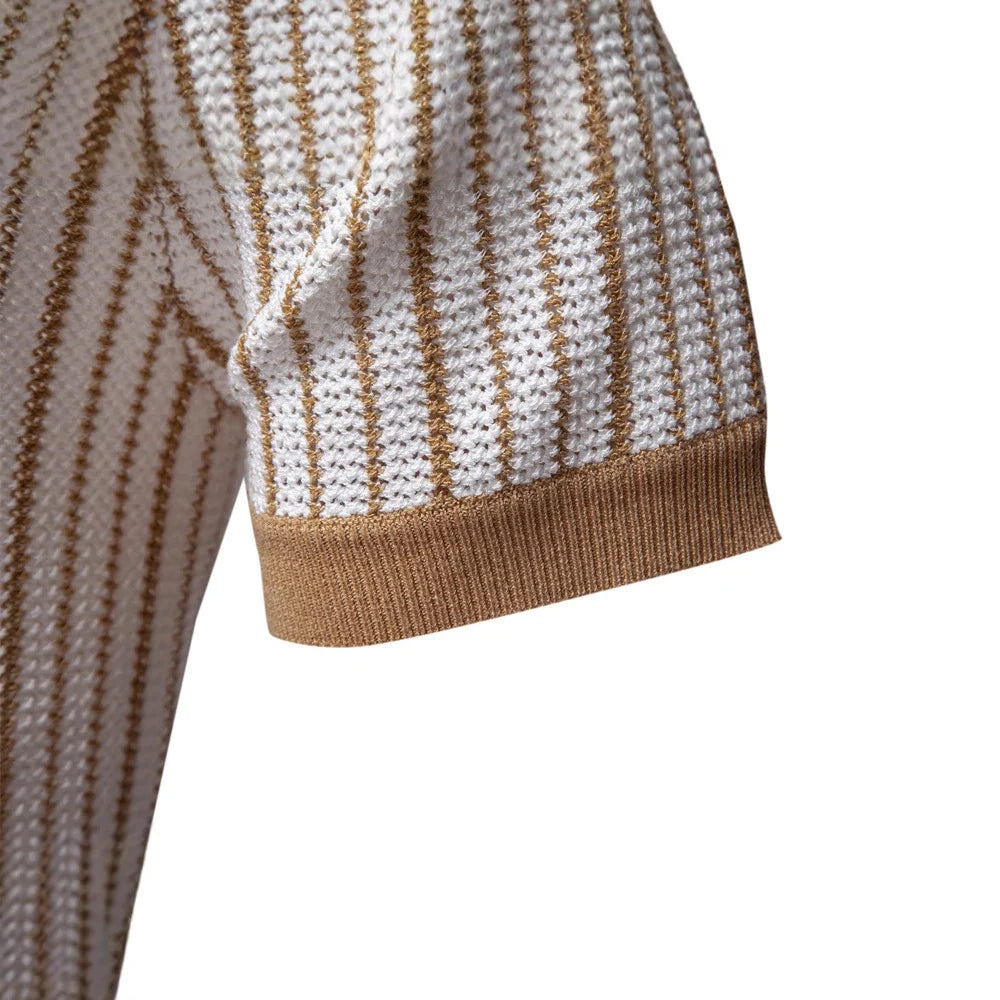Men's Stripe Polo Shirt