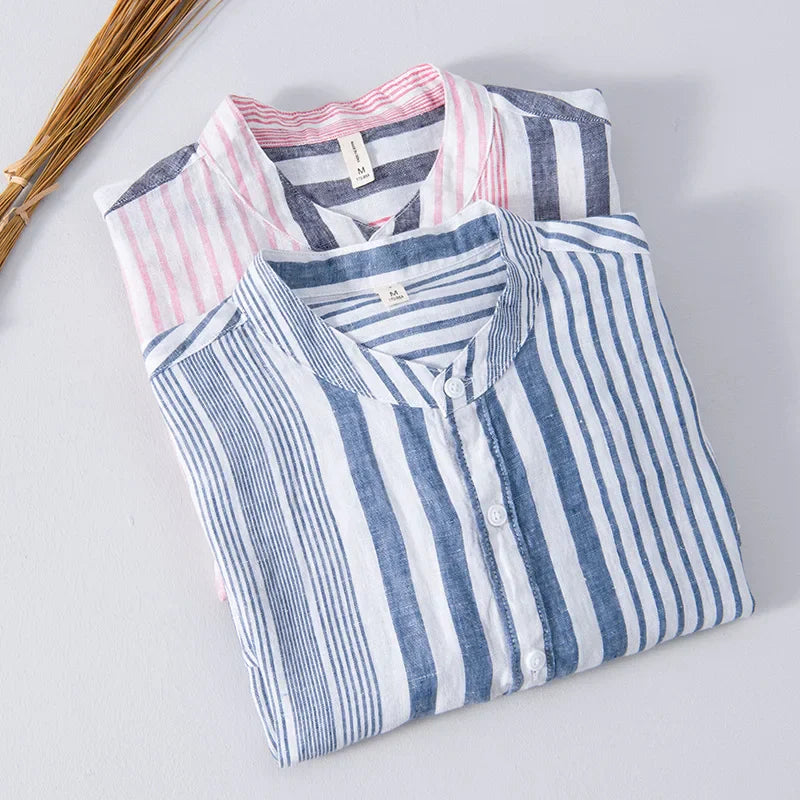Men's Striped Breathable Shirt