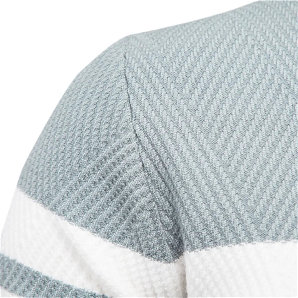 Men's Striped Crewneck Sweater for Everyday Wear