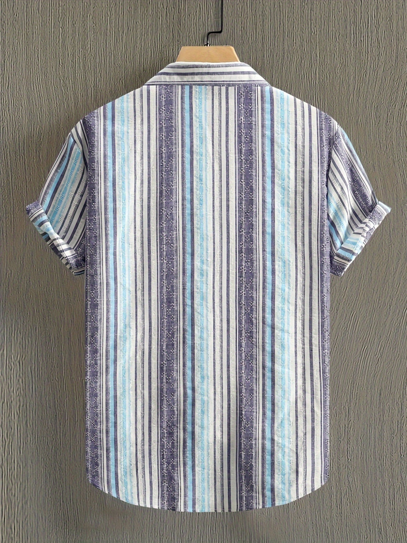 Men's Striped Short Sleeve Shirt