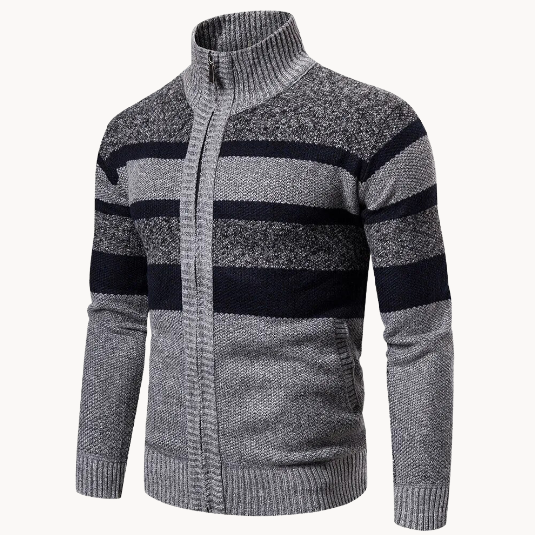 Men's Striped Slim-Fit Sweater