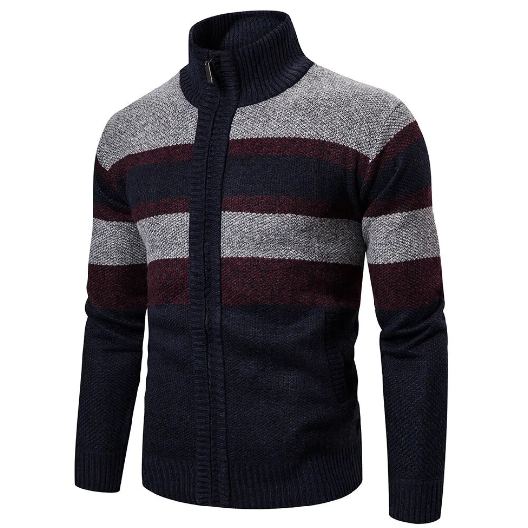 Men's Striped Slim-Fit Sweater