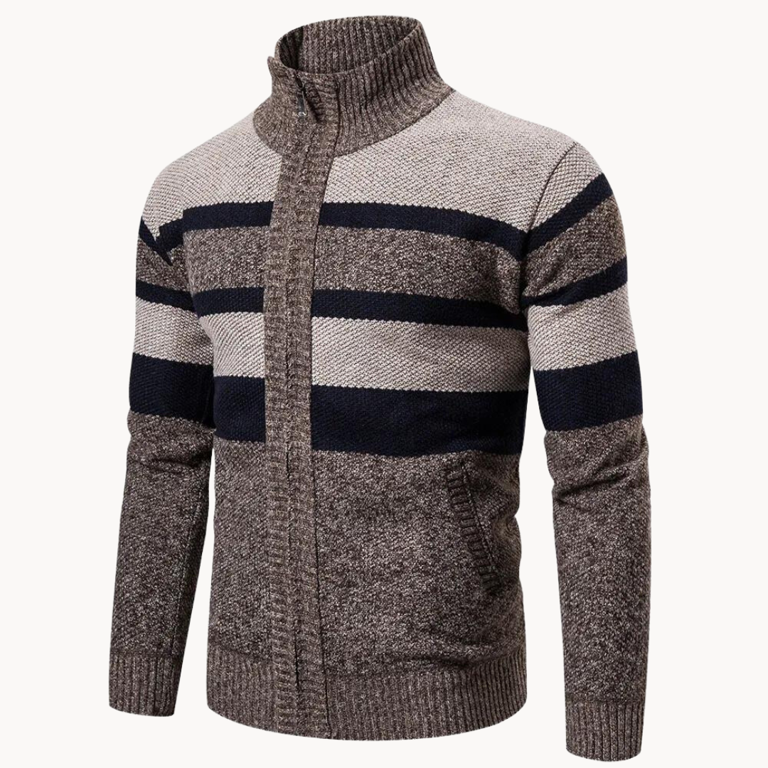 Men's Striped Slim-Fit Sweater