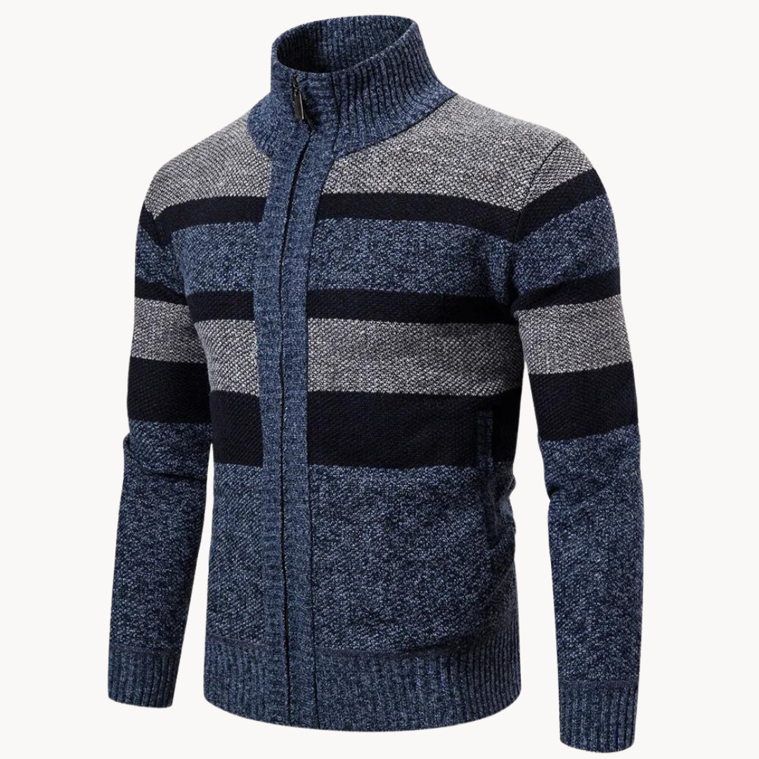 Men's Striped Slim-Fit Sweater