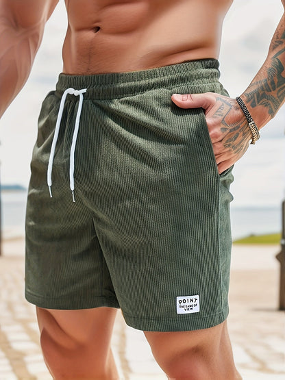 Men's Striped Summer Swim Shorts