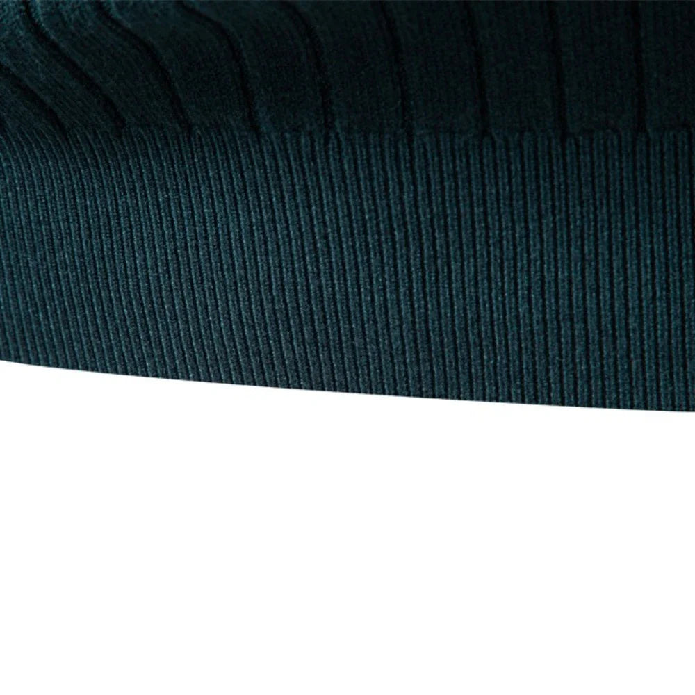 Men's Striped Turtleneck Sweater