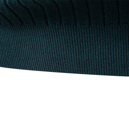 Men's Striped Turtleneck Sweater