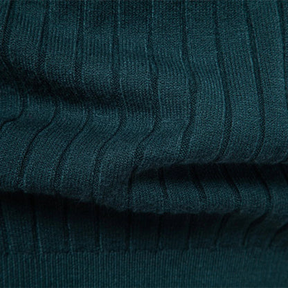 Men's Striped Turtleneck Sweater