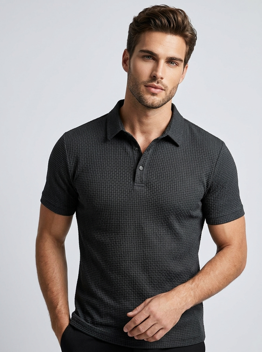 Men's Structured Polo Shirt with Modern Fit
