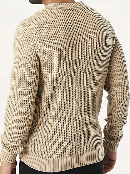 Men's Stylish Crewneck Sweater with Modern Fit