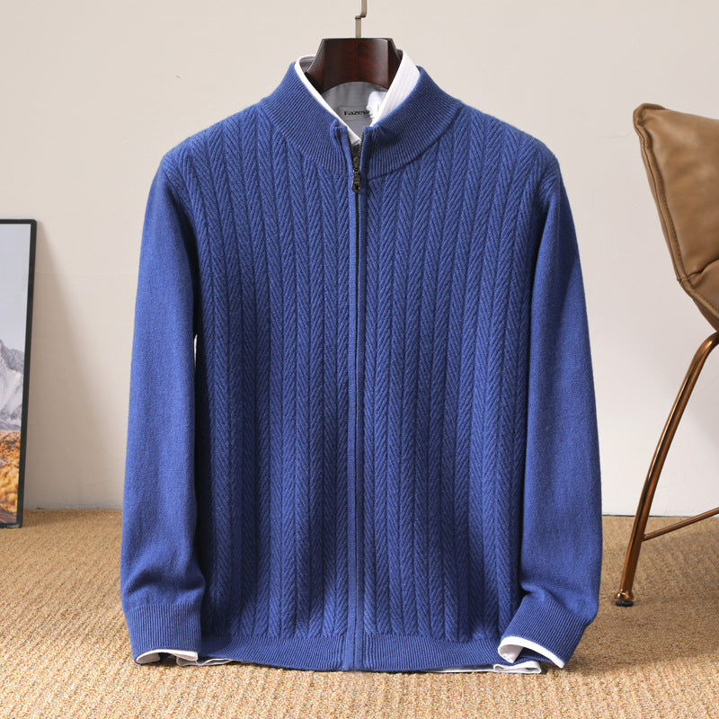 Men's Stylish Twisted Rope Winter Vest