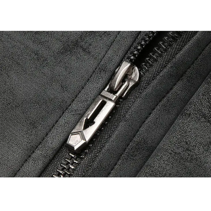 Men's Suede Bomber Jacket - Stylish Men's Coats for Layering
