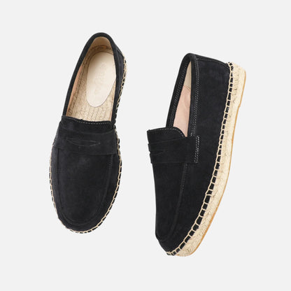 Men's Suede Espadrille Loafers
