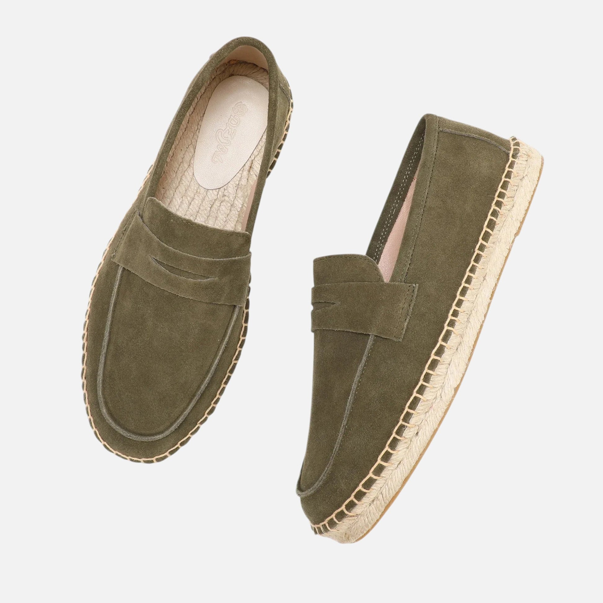 Men's Suede Espadrille Loafers