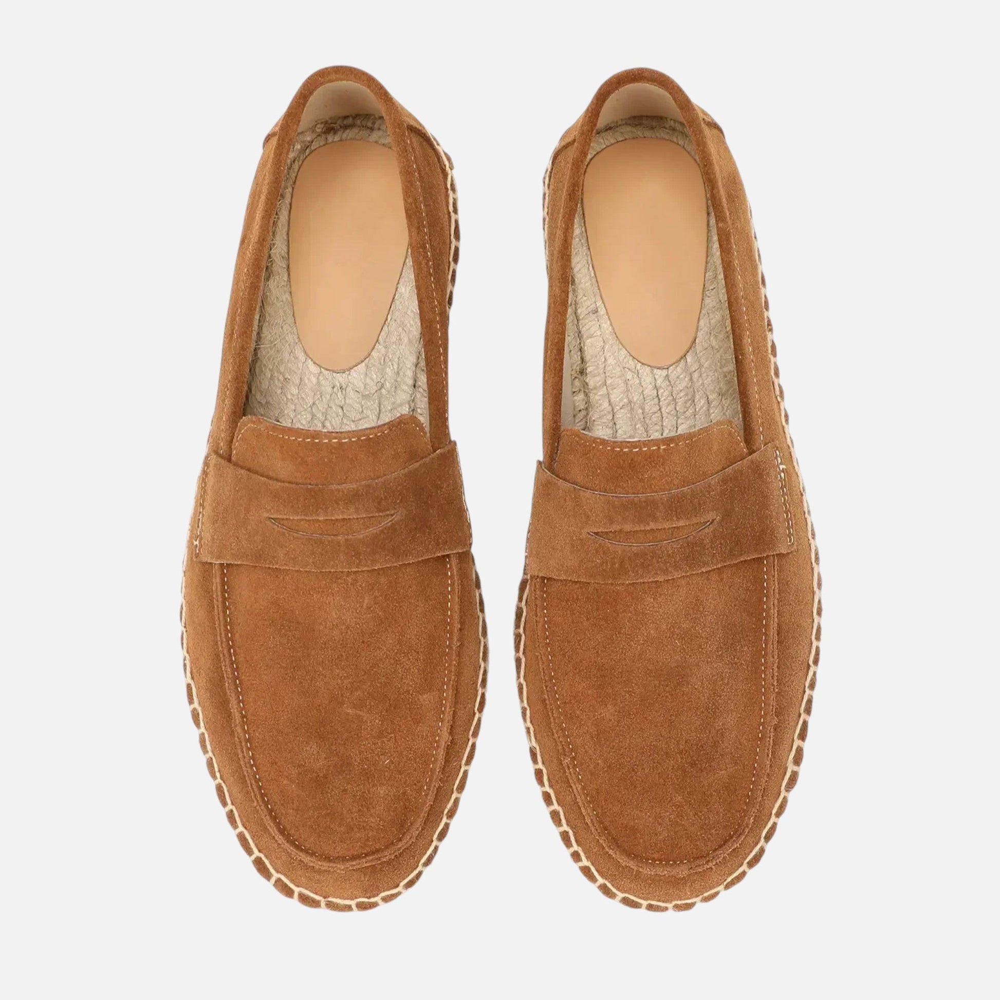 Men's Suede Espadrille Loafers