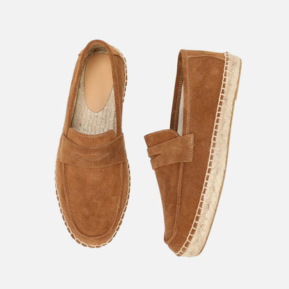 Men's Suede Espadrille Loafers