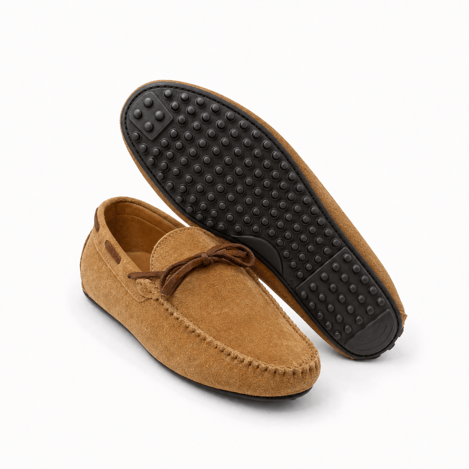 Men's Suede Lace-Up Loafers