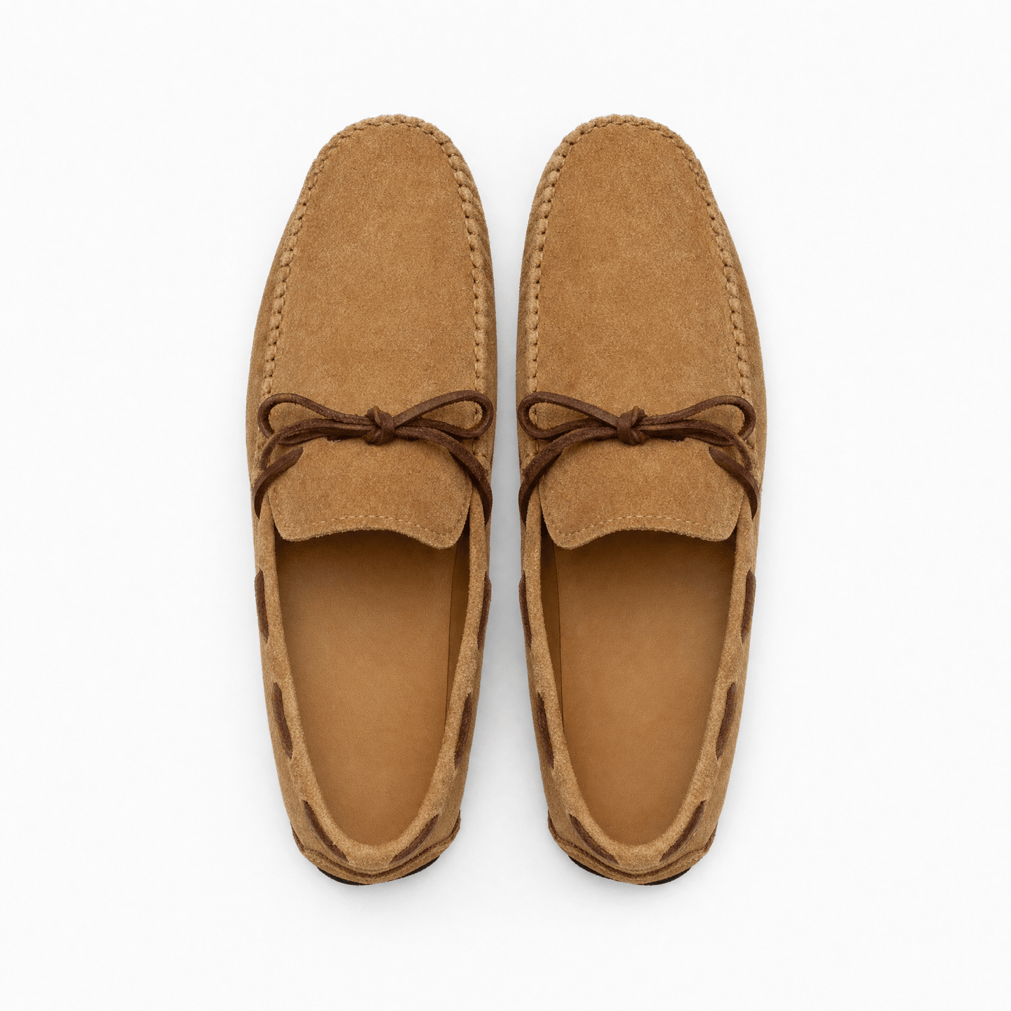 Men's Suede Lace-Up Loafers