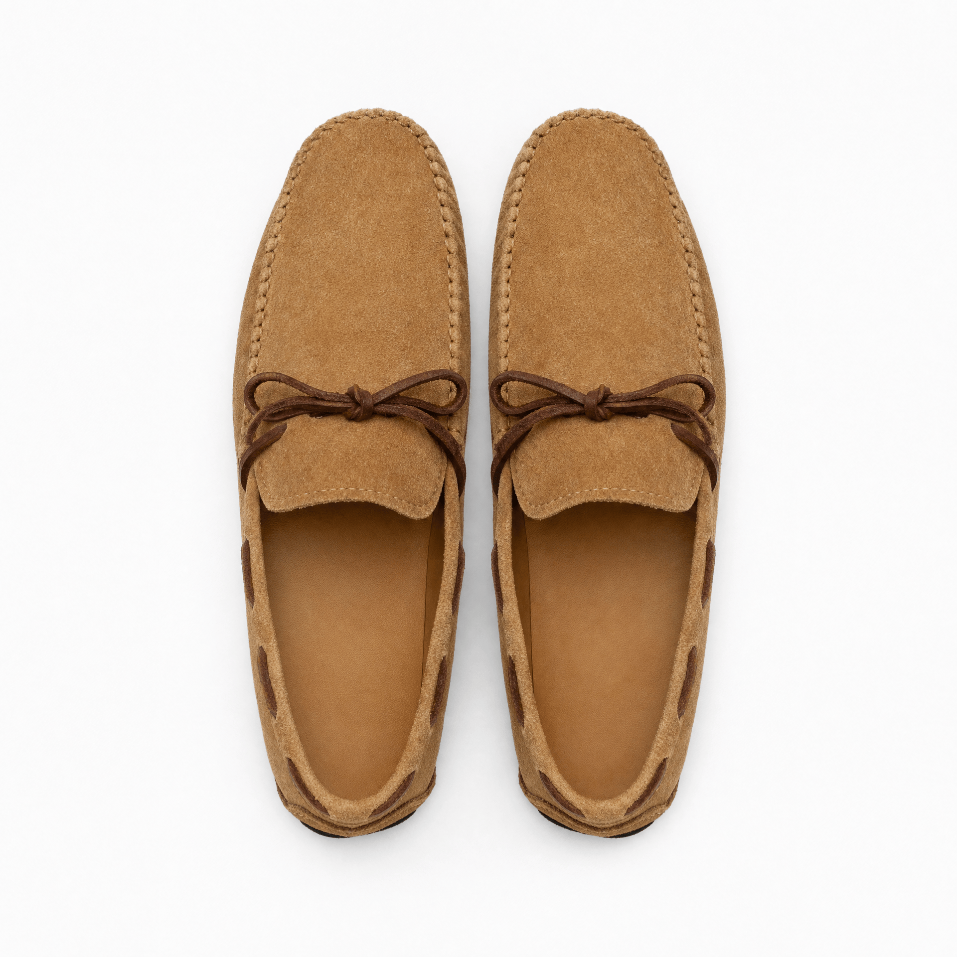 Men's Suede Lace-Up Loafers