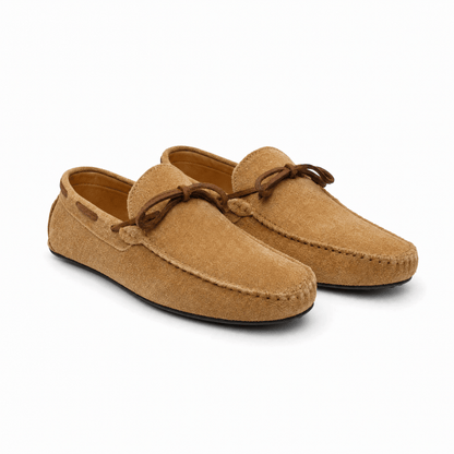 Men's Suede Lace-Up Loafers