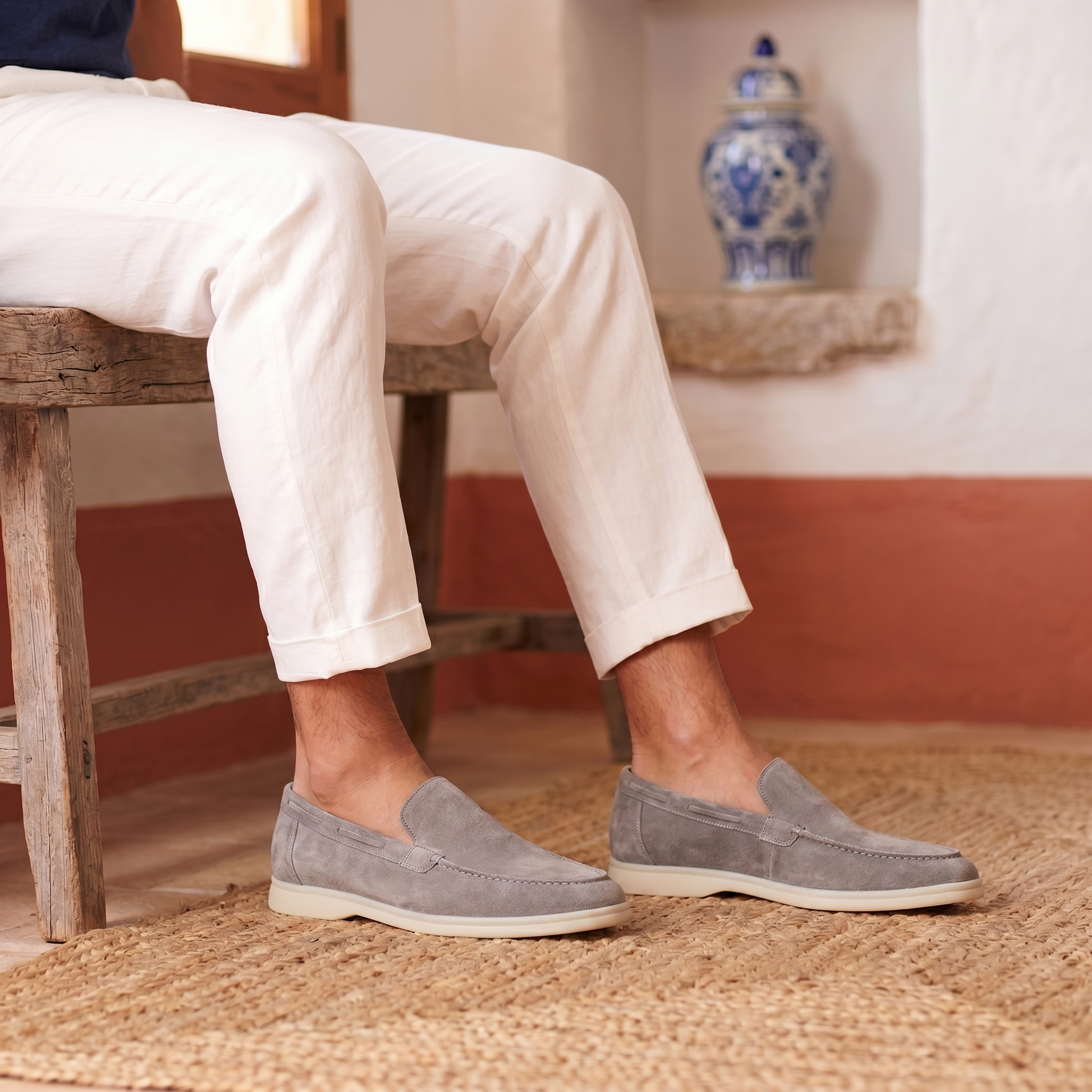 Men's Suede Loafers Classic Style, Everyday Comfort