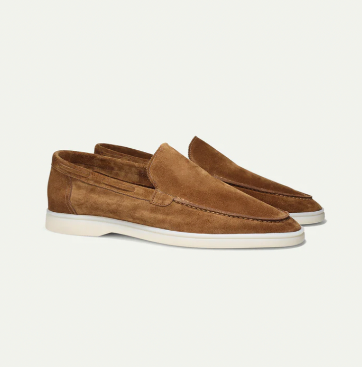 Men's Suede Loafers Classic Style, Everyday Comfort