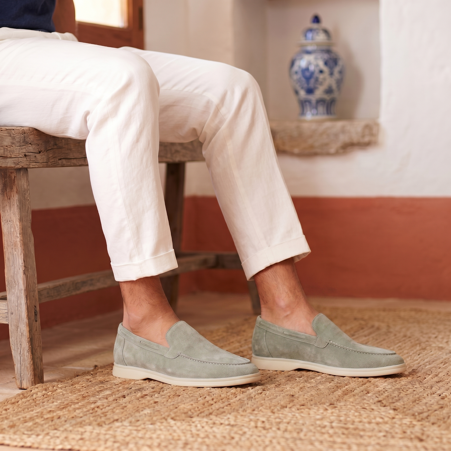 Men's Suede Loafers Classic Style, Everyday Comfort