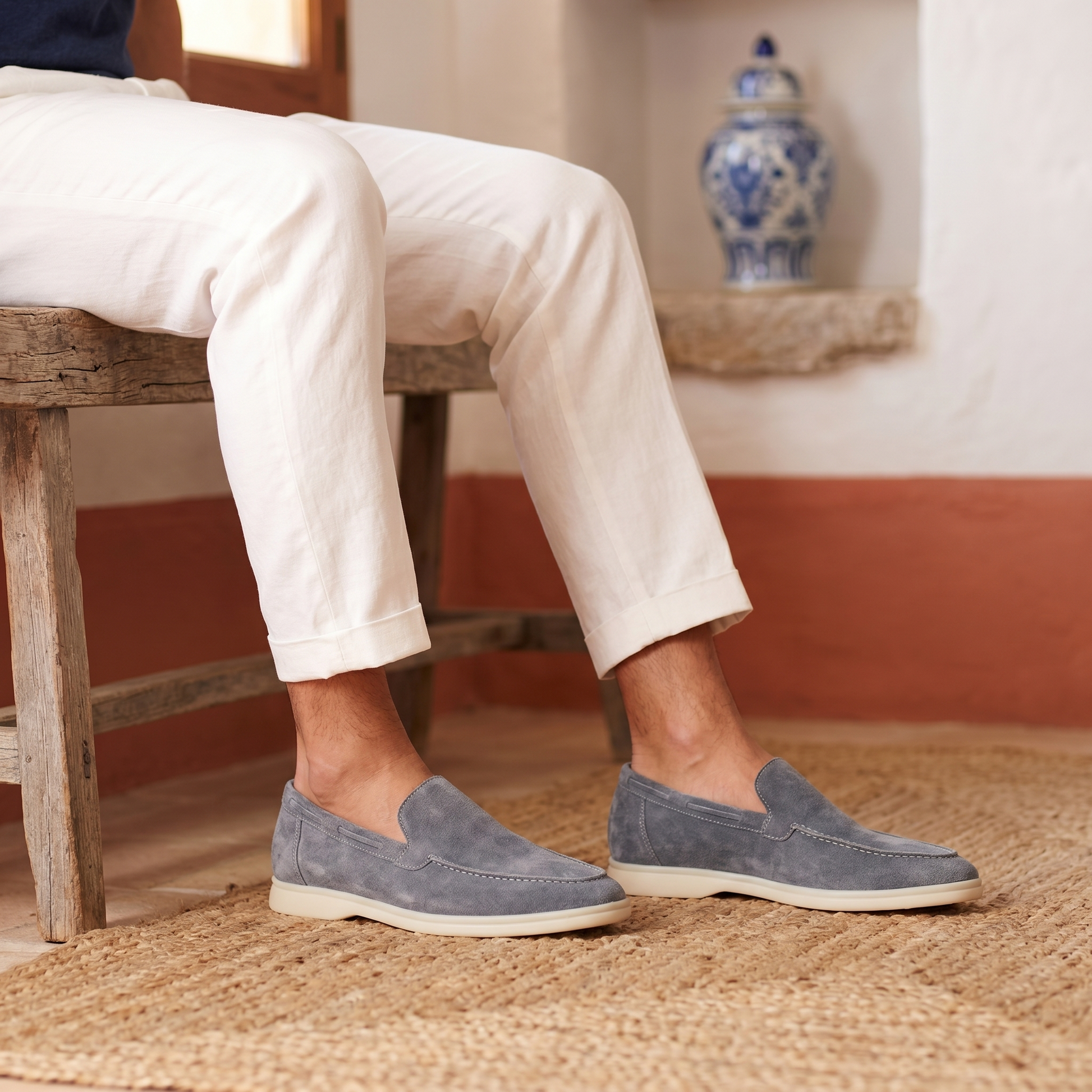 Men's Suede Loafers Classic Style, Everyday Comfort