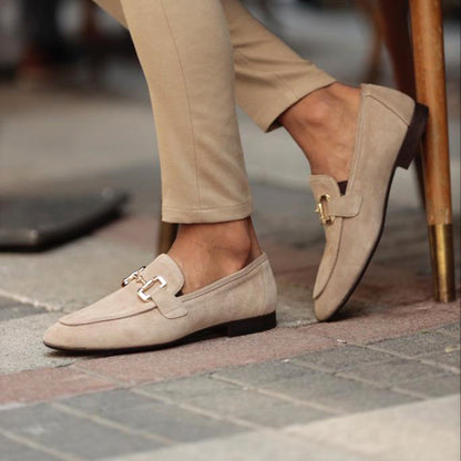 Men’s Suede Loafers – Horsebit Detail Slip-On