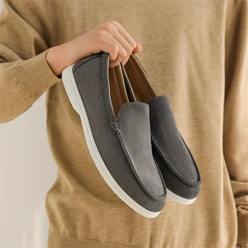 Men's Suede Loafers – Slip-On Casual Loafers