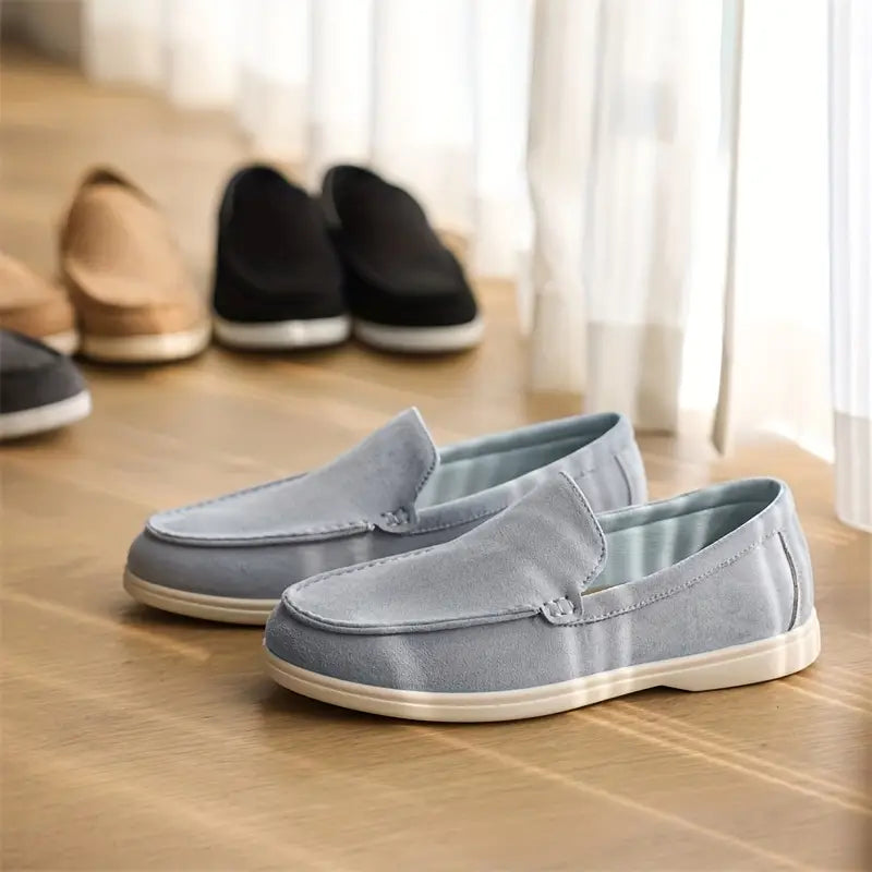 Men's Suede Loafers – Slip-On Casual Loafers