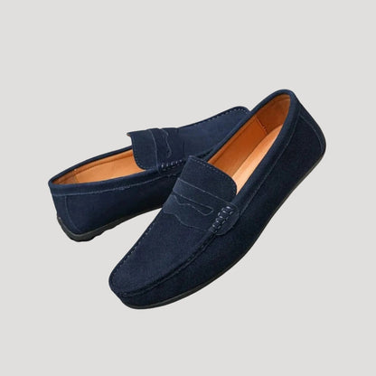 Men's Suede Loafers Slip-On Classic Style Shoes