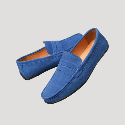 Men's Suede Loafers Slip-On Classic Style Shoes