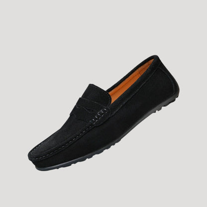 Men's Suede Loafers Slip-On Classic Style Shoes