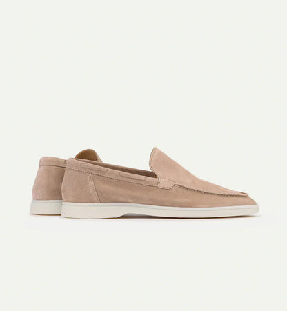Men's Suede Loafers with Rubber Sole