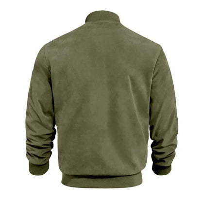 Men's Suede Look Bomber Jacket
