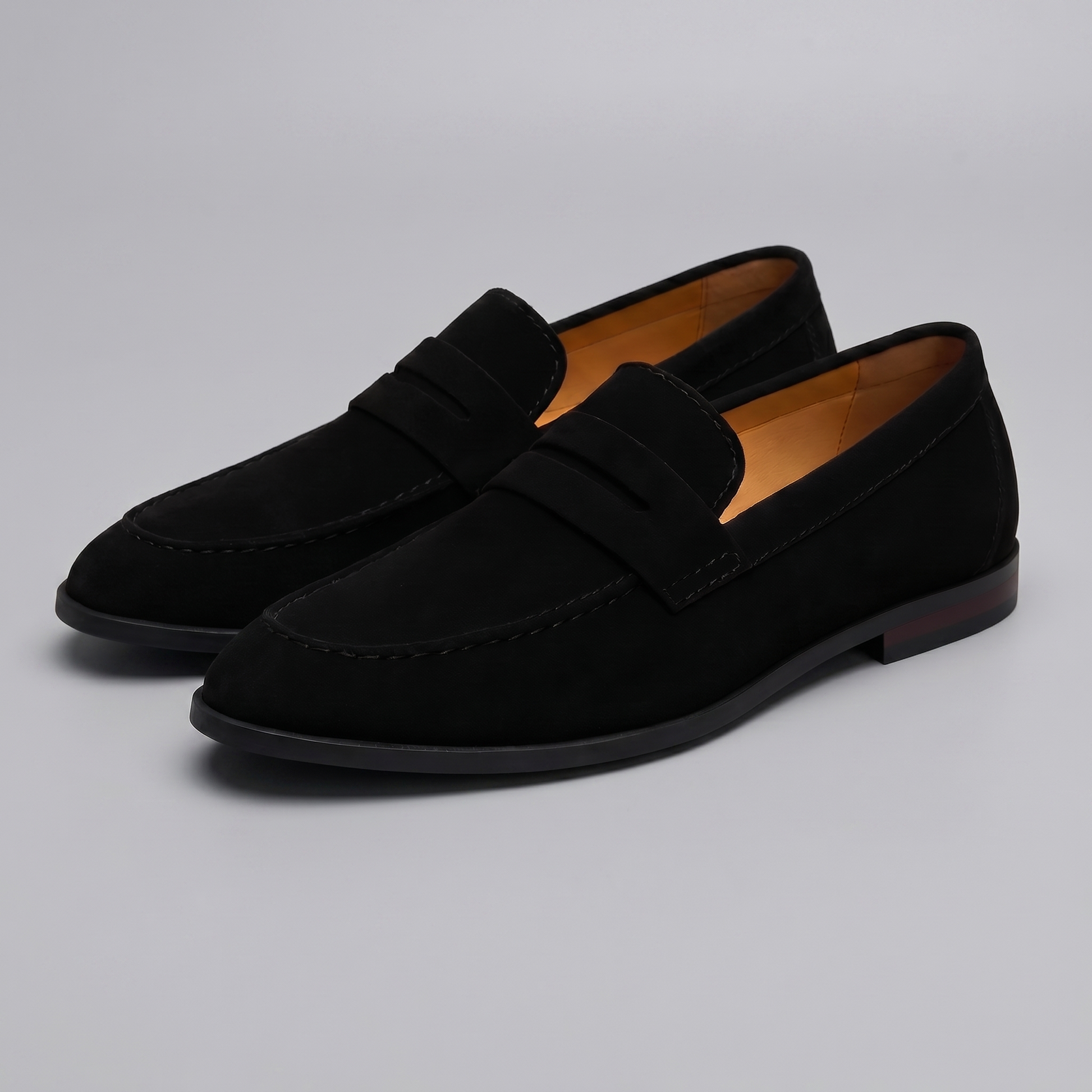 Men's Suede Penny Loafers