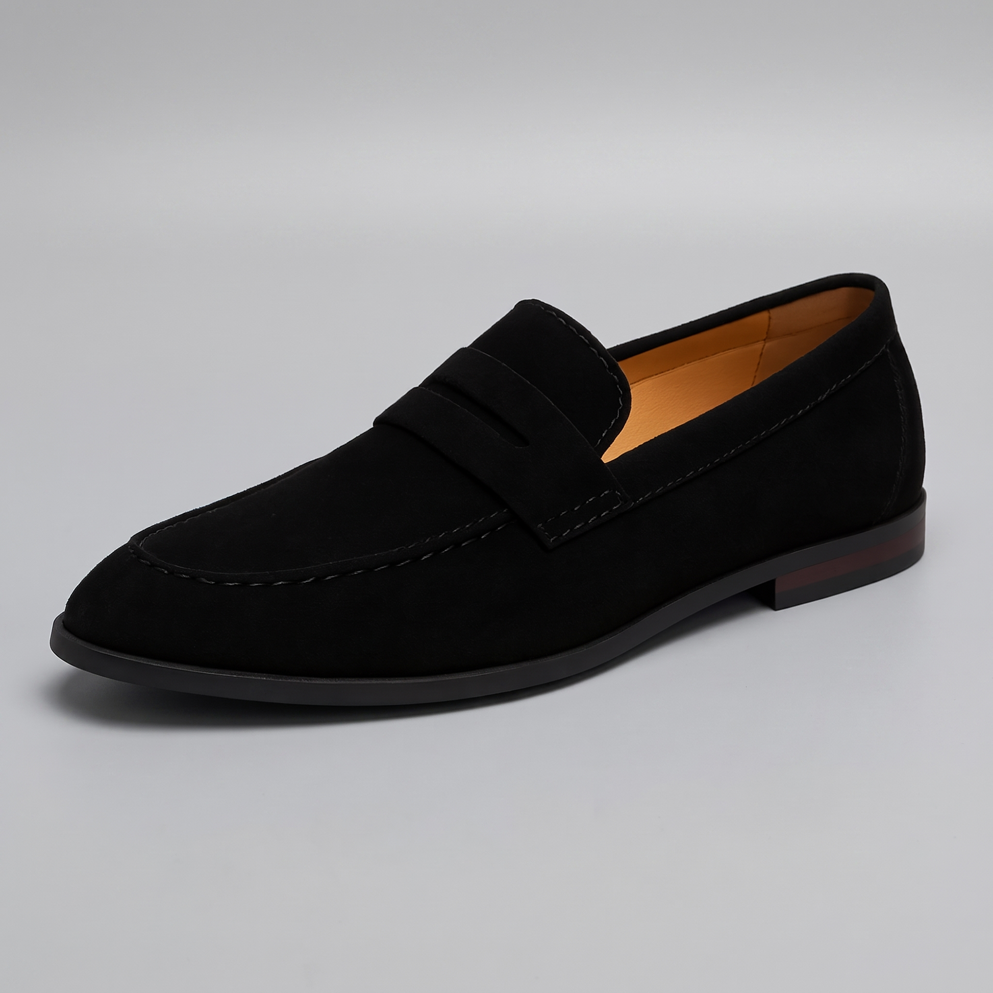 Men's Suede Penny Loafers