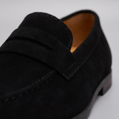 Men's Suede Penny Loafers