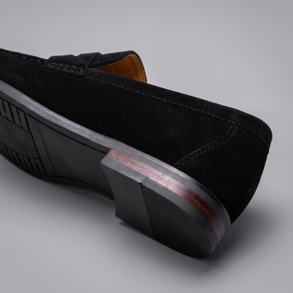 Men's Suede Penny Loafers