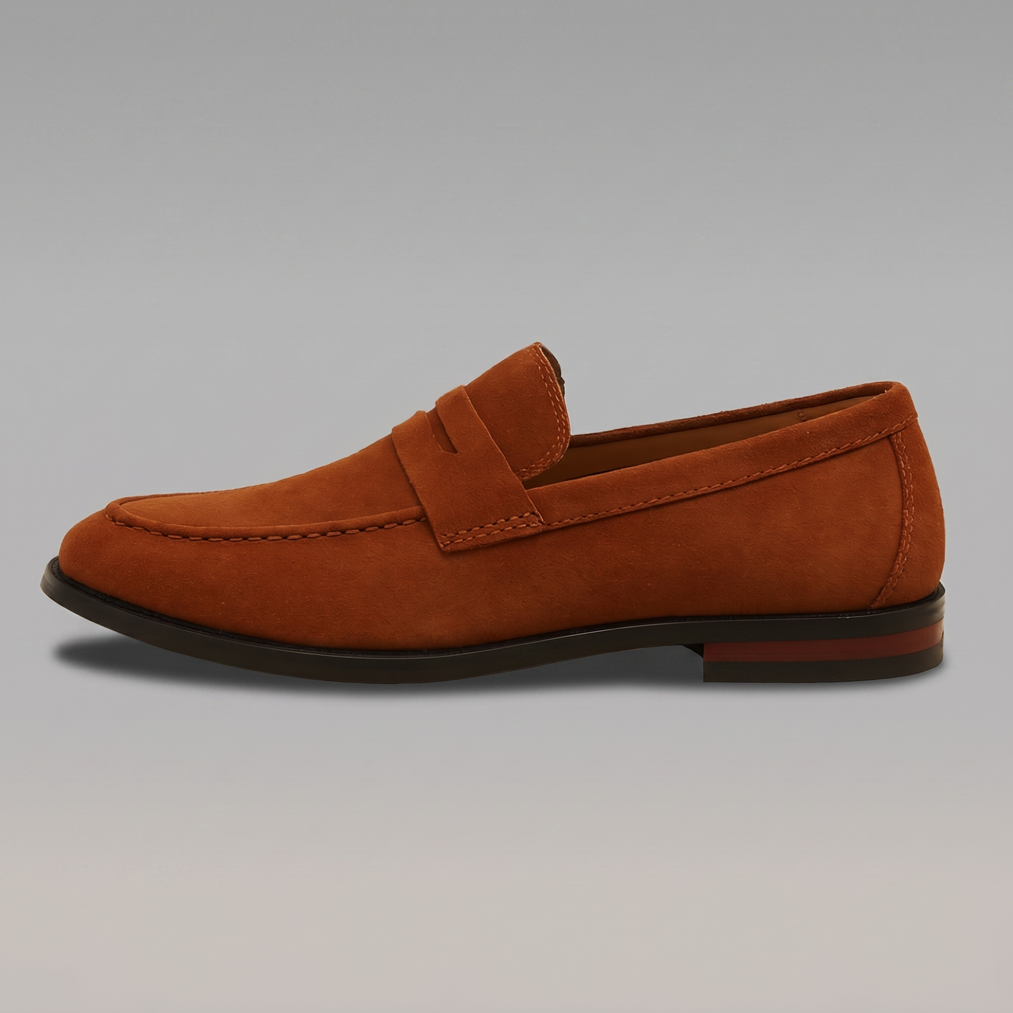 Men's Suede Penny Loafers