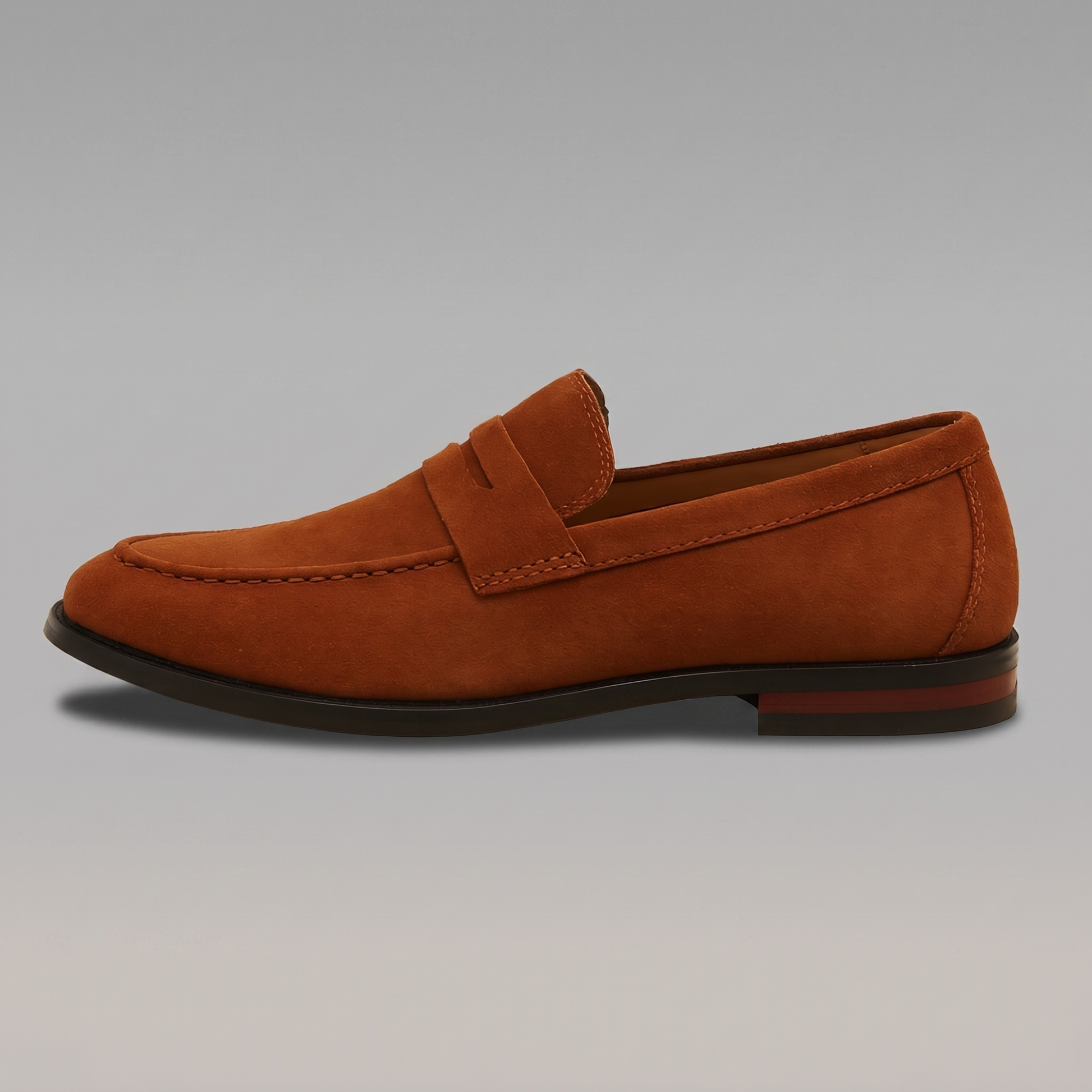 Men's Suede Penny Loafers
