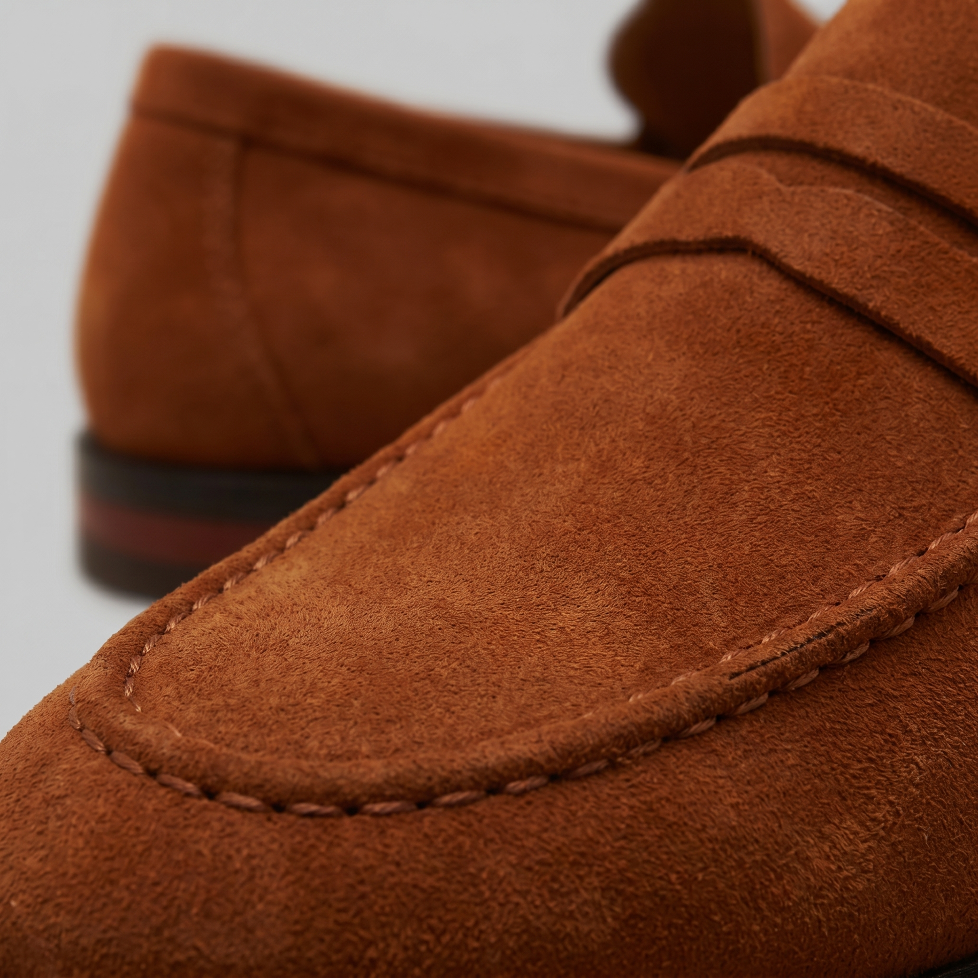 Men's Suede Penny Loafers