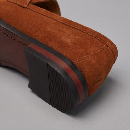 Men's Suede Penny Loafers