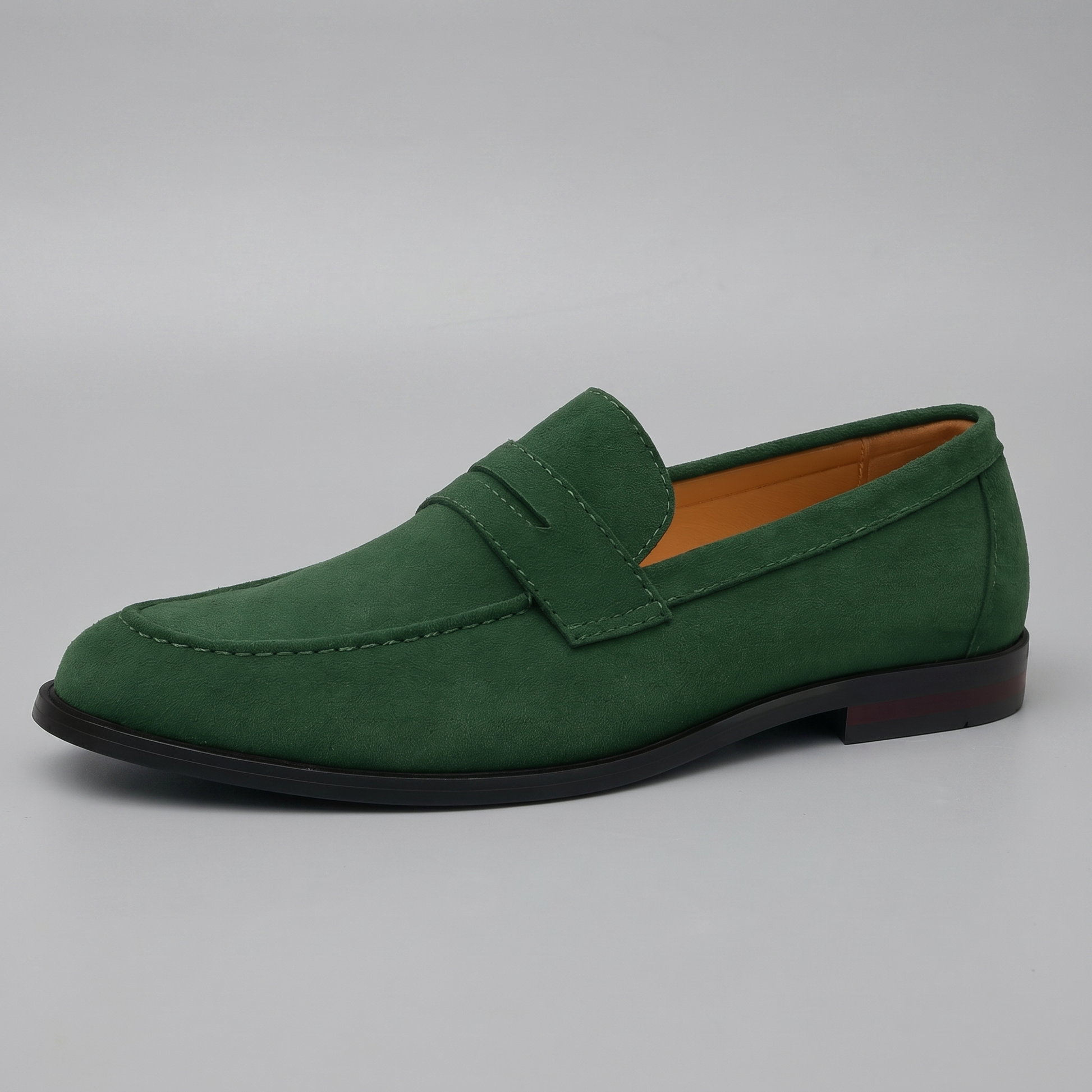 Men's Suede Penny Loafers