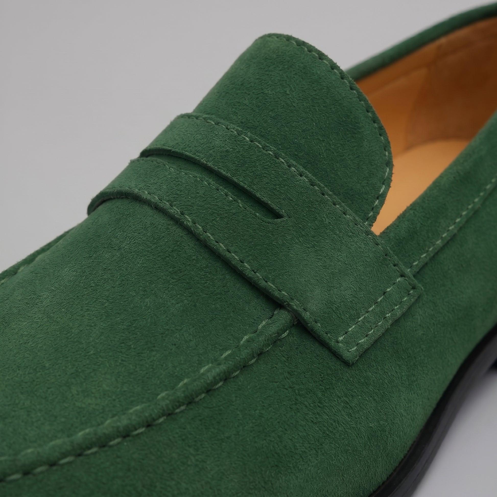 Men's Suede Penny Loafers