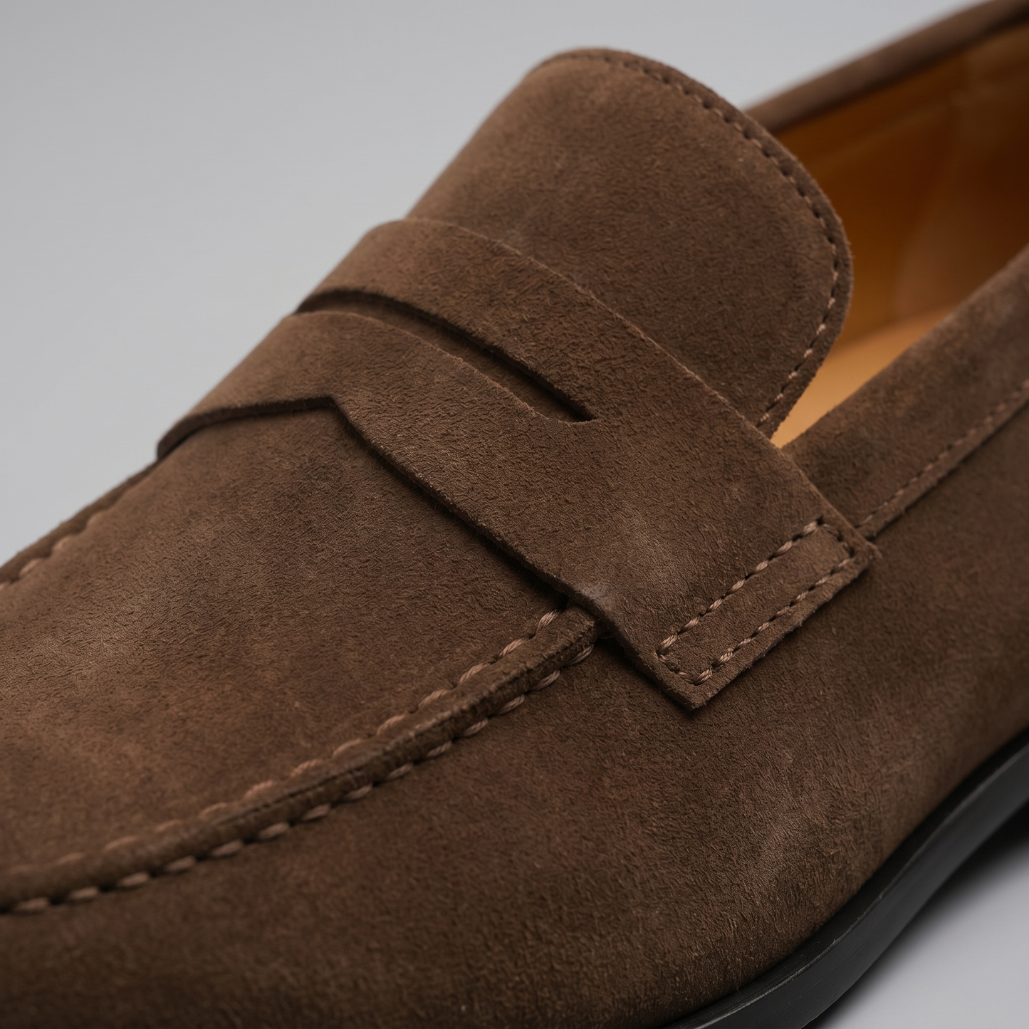 Men's Suede Penny Loafers