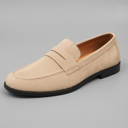 Men's Suede Penny Loafers
