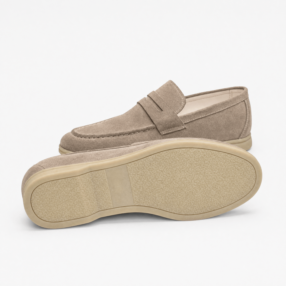 Men's Suede Penny Loafers Oxford Flats